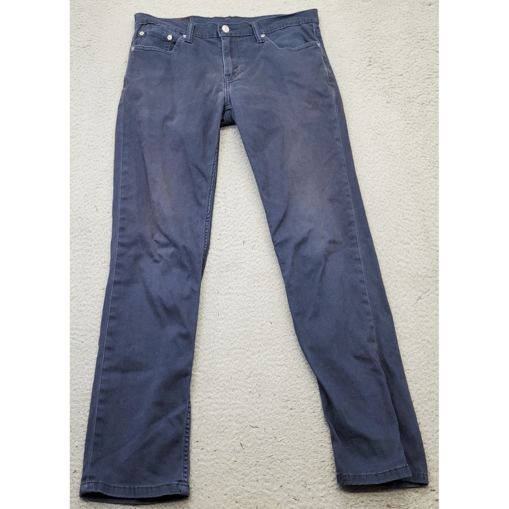Levi's 511 Jeans Mens 30x32 Blue Denim Slim Fit Stretch Straight Leg White Tab